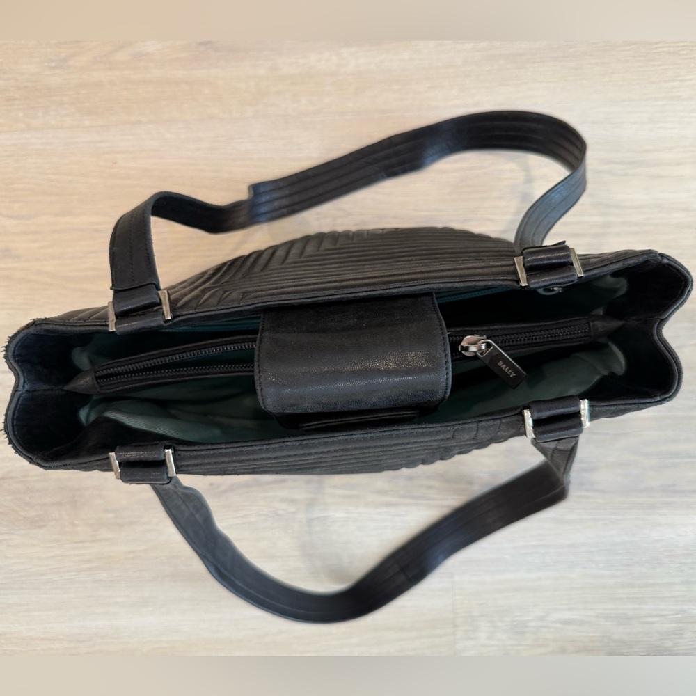 Bally Italian Quilted Leather Tote - Picture 4 of 16